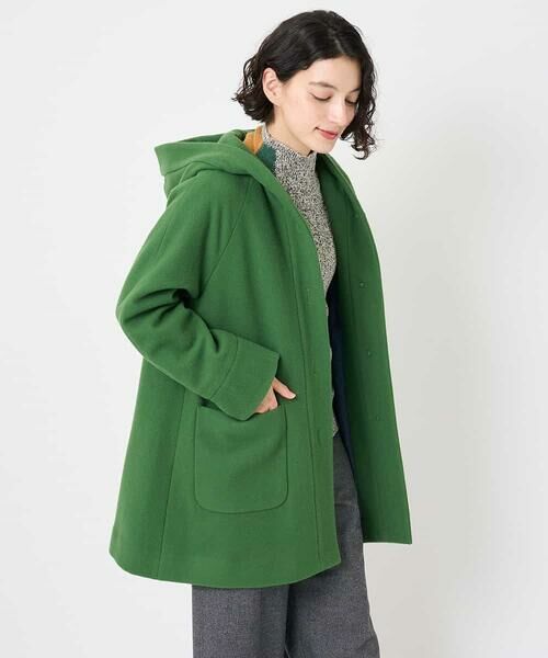 Maison de CINQ / メゾン ドゥ サンク その他アウター | ウールモッサフーディーコート | 詳細8