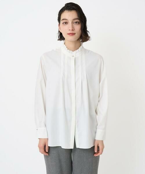 Maison de CINQ / メゾン ドゥ サンク シャツ・ブラウス | [日本製]ロマンティックタックフリルブラウス | 詳細3