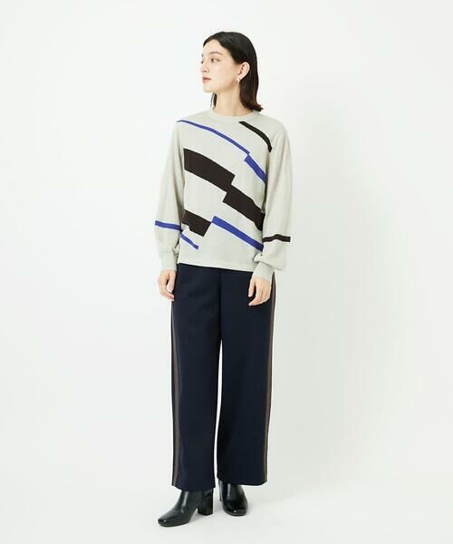 Maison de CINQ / メゾン ドゥ サンク ニット・セーター | レクタングルインターシャニット | 詳細15