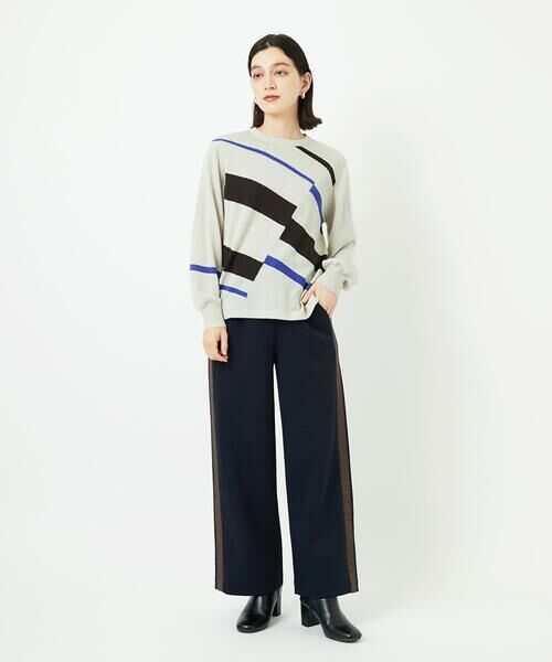 Maison de CINQ / メゾン ドゥ サンク ニット・セーター | レクタングルインターシャニット | 詳細16