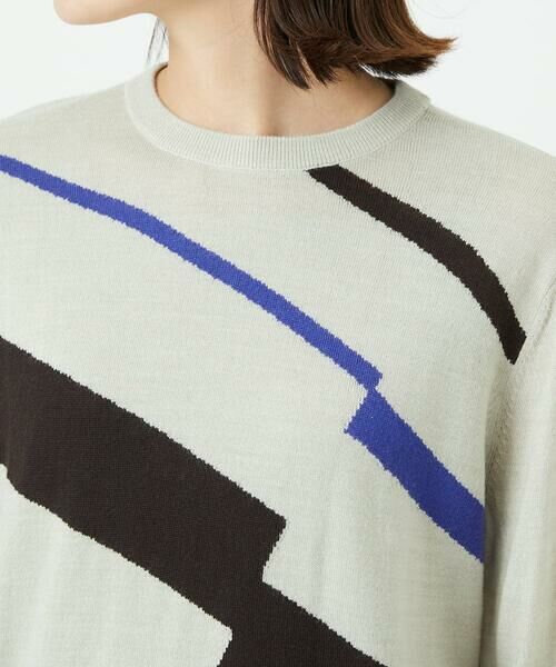 Maison de CINQ / メゾン ドゥ サンク ニット・セーター | レクタングルインターシャニット | 詳細6