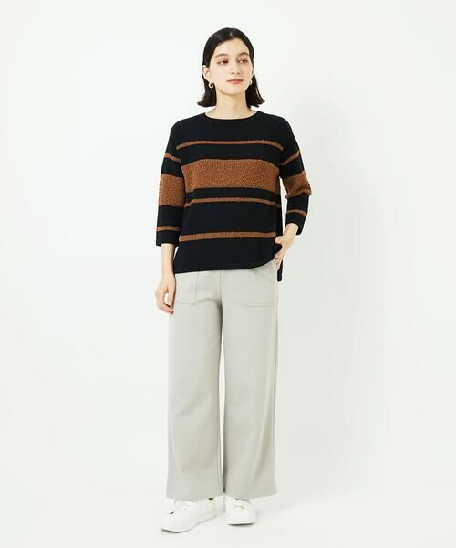 Maison de CINQ / メゾン ドゥ サンク ニット・セーター | スラブボーダー8分袖ニット | 詳細10