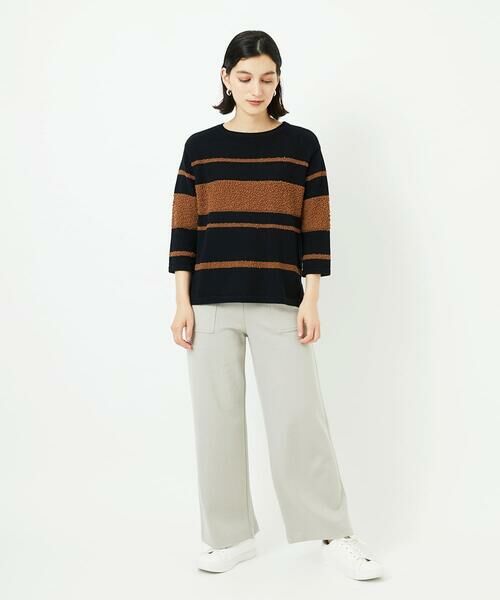 Maison de CINQ / メゾン ドゥ サンク ニット・セーター | スラブボーダー8分袖ニット | 詳細11