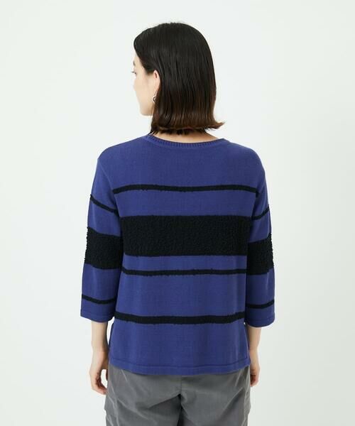Maison de CINQ / メゾン ドゥ サンク ニット・セーター | スラブボーダー8分袖ニット | 詳細4
