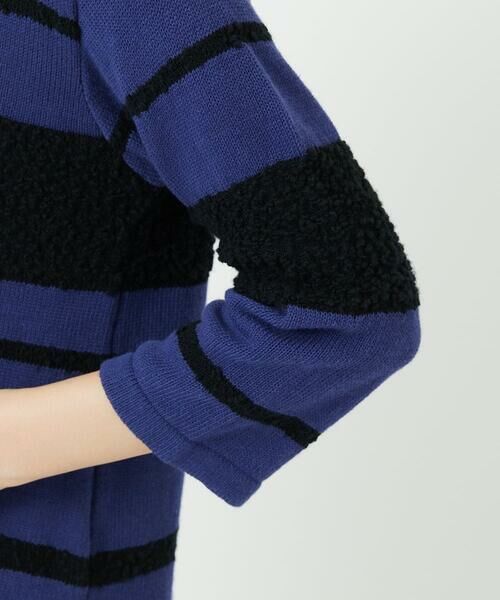 Maison de CINQ / メゾン ドゥ サンク ニット・セーター | スラブボーダー8分袖ニット | 詳細6