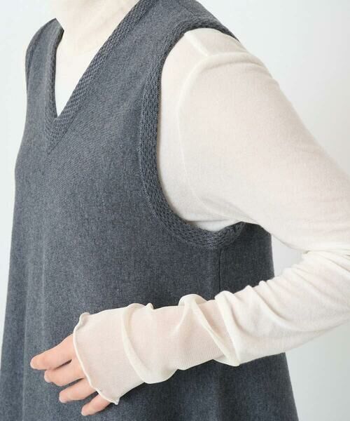Maison de CINQ / メゾン ドゥ サンク ベスト | [セットアップ対応]Vネックフレアニットベスト | 詳細10