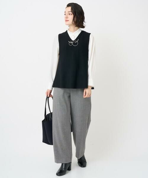 Maison de CINQ / メゾン ドゥ サンク ベスト | [セットアップ対応]Vネックフレアニットベスト | 詳細16