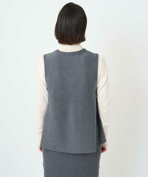 Maison de CINQ / メゾン ドゥ サンク ベスト | [セットアップ対応]Vネックフレアニットベスト | 詳細8