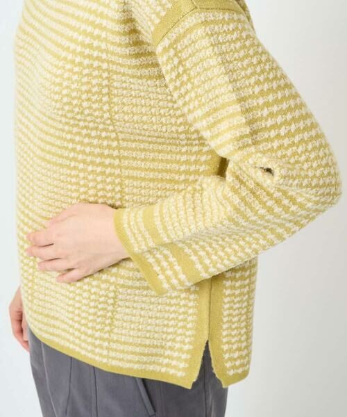 Maison de CINQ / メゾン ドゥ サンク ニット・セーター | ブークレチェックジャカード7分袖ニット | 詳細12