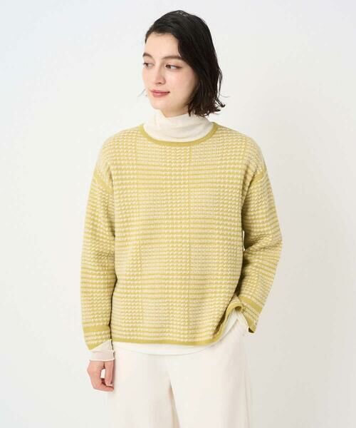 Maison de CINQ / メゾン ドゥ サンク ニット・セーター | ブークレチェックジャカード7分袖ニット | 詳細5