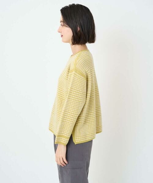 Maison de CINQ / メゾン ドゥ サンク ニット・セーター | ブークレチェックジャカード7分袖ニット | 詳細9