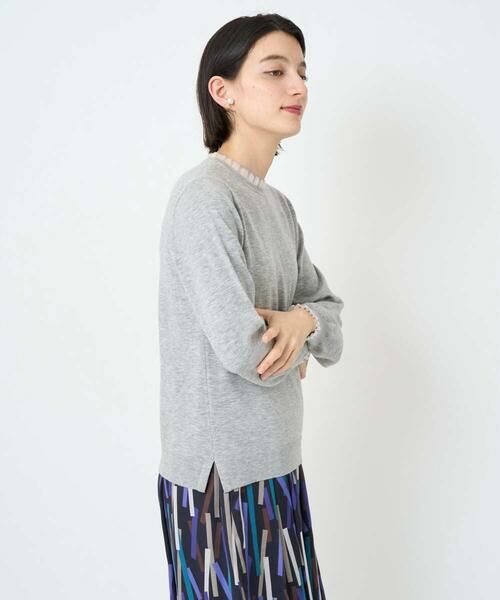 Maison de CINQ / メゾン ドゥ サンク ニット・セーター | シアーフリルセミハイネックニット | 詳細5