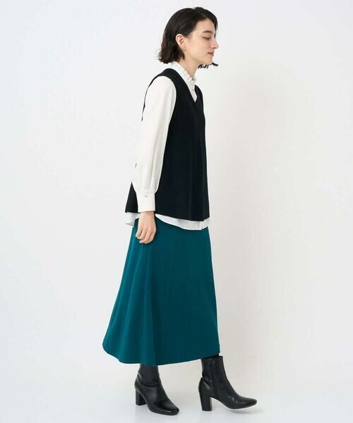 Maison de CINQ / メゾン ドゥ サンク ロング・マキシ丈スカート | [セットアップ対応]ジャージーセミフレアスカート | 詳細14