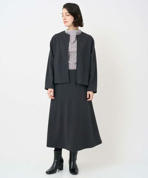 Maison de CINQ / メゾン ドゥ サンク ロング・マキシ丈スカート | [セットアップ対応]ジャージーセミフレアスカート | 詳細16