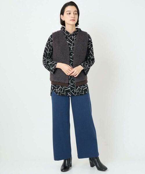 Maison de CINQ / メゾン ドゥ サンク カットソー | [日本製]ダブルフェイスミニフード9分袖ロゴカットソー | 詳細13