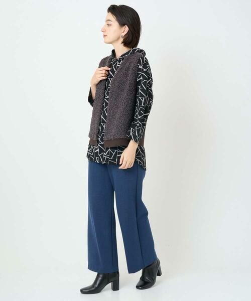 Maison de CINQ / メゾン ドゥ サンク カットソー | [日本製]ダブルフェイスミニフード9分袖ロゴカットソー | 詳細14