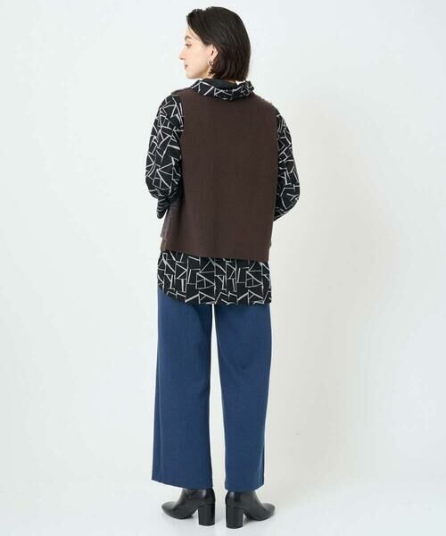 Maison de CINQ / メゾン ドゥ サンク カットソー | [日本製]ダブルフェイスミニフード9分袖ロゴカットソー | 詳細15