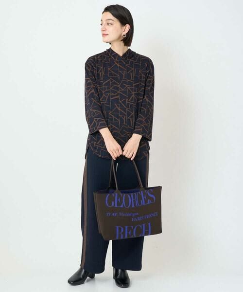 Maison de CINQ / メゾン ドゥ サンク カットソー | [日本製]ダブルフェイスミニフード9分袖ロゴカットソー | 詳細17