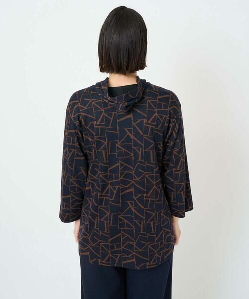 Maison de CINQ / メゾン ドゥ サンク カットソー | [日本製]ダブルフェイスミニフード9分袖ロゴカットソー | 詳細5