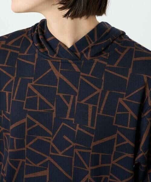 Maison de CINQ / メゾン ドゥ サンク カットソー | [日本製]ダブルフェイスミニフード9分袖ロゴカットソー | 詳細6