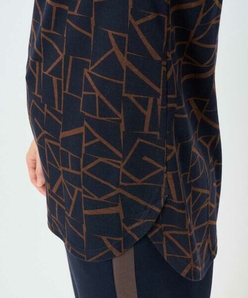 Maison de CINQ / メゾン ドゥ サンク カットソー | [日本製]ダブルフェイスミニフード9分袖ロゴカットソー | 詳細8