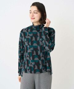 Maison de CINQ / メゾン ドゥ サンク カットソー | [日本製]起毛ジャガードハイネックプルオーバー