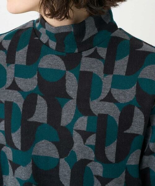 Maison de CINQ / メゾン ドゥ サンク カットソー | [日本製]起毛ジャガードハイネックプルオーバー | 詳細10