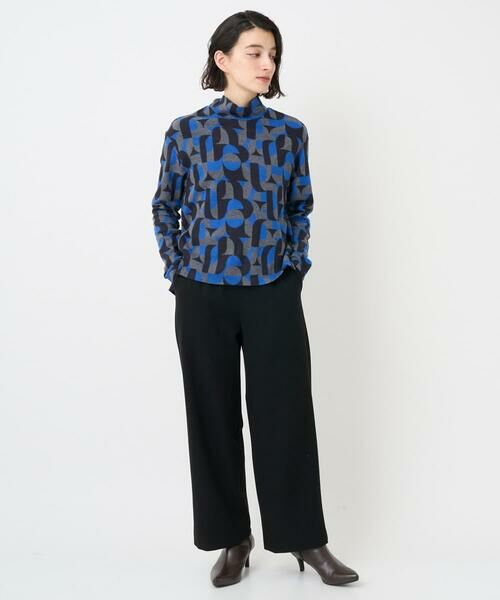 Maison de CINQ / メゾン ドゥ サンク カットソー | [日本製]起毛ジャガードハイネックプルオーバー | 詳細15