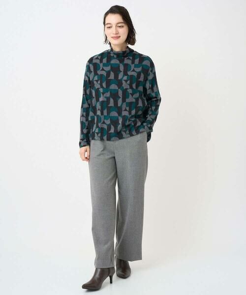 Maison de CINQ / メゾン ドゥ サンク カットソー | [日本製]起毛ジャガードハイネックプルオーバー | 詳細20