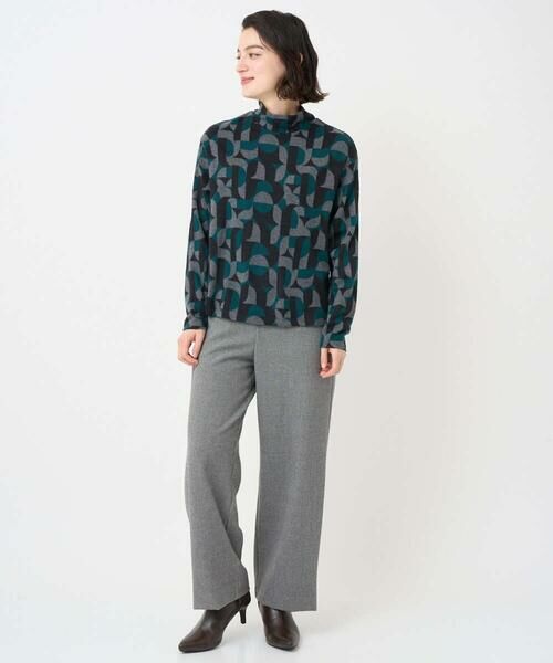 Maison de CINQ / メゾン ドゥ サンク カットソー | [日本製]起毛ジャガードハイネックプルオーバー | 詳細21