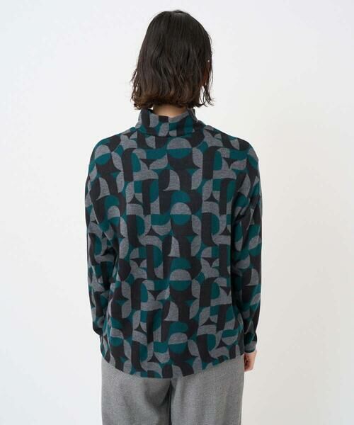 Maison de CINQ / メゾン ドゥ サンク カットソー | [日本製]起毛ジャガードハイネックプルオーバー | 詳細9