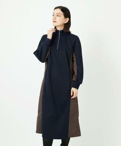 Maison de CINQ / メゾン ドゥ サンク ロング・マキシ丈ワンピース | ダンボールタフタドッキングワンピース