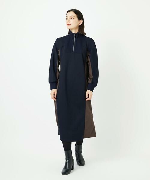 Maison de CINQ / メゾン ドゥ サンク ロング・マキシ丈ワンピース | ダンボールタフタドッキングワンピース | 詳細13