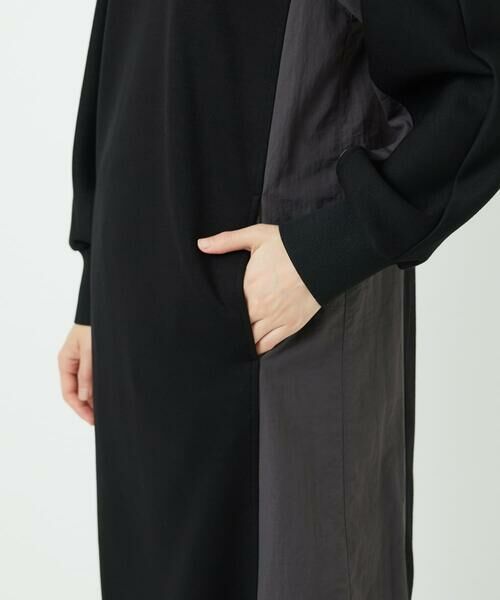 Maison de CINQ / メゾン ドゥ サンク ロング・マキシ丈ワンピース | ダンボールタフタドッキングワンピース | 詳細7