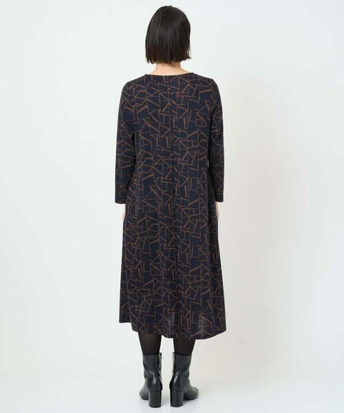 Maison de CINQ / メゾン ドゥ サンク ロング・マキシ丈ワンピース | [日本製]ダブルフェイスロゴワンピース | 詳細5