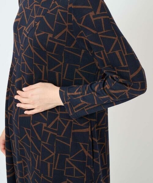 Maison de CINQ / メゾン ドゥ サンク ロング・マキシ丈ワンピース | [日本製]ダブルフェイスロゴワンピース | 詳細7