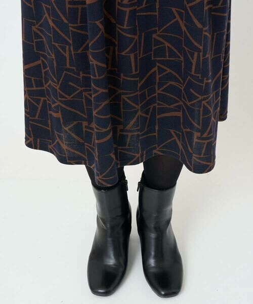 Maison de CINQ / メゾン ドゥ サンク ロング・マキシ丈ワンピース | [日本製]ダブルフェイスロゴワンピース | 詳細9