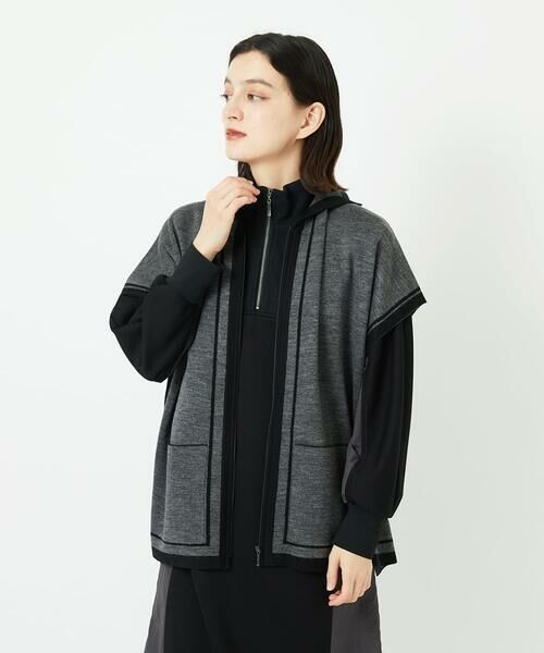 Maison de CINQ / メゾン ドゥ サンク その他トップス | ダブルジャカードニットポンチョ | 詳細1