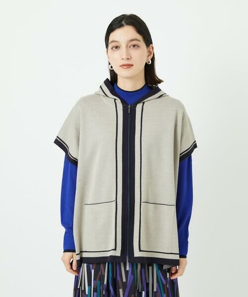 Maison de CINQ / メゾン ドゥ サンク その他トップス | ダブルジャカードニットポンチョ | 詳細5