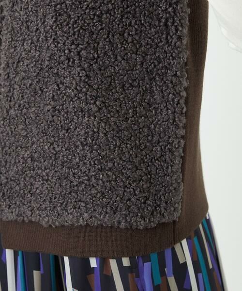 Maison de CINQ / メゾン ドゥ サンク ベスト | ボアニットコンビベスト | 詳細10