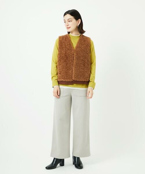 Maison de CINQ / メゾン ドゥ サンク ベスト | ボアニットコンビベスト | 詳細15