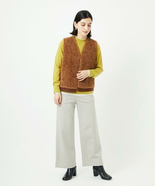 Maison de CINQ / メゾン ドゥ サンク ベスト | ボアニットコンビベスト | 詳細16