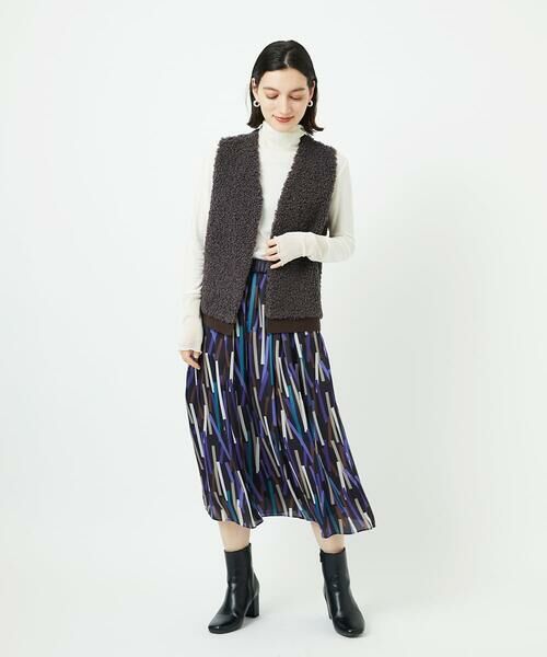 Maison de CINQ / メゾン ドゥ サンク ベスト | ボアニットコンビベスト | 詳細19