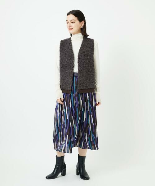 Maison de CINQ / メゾン ドゥ サンク ベスト | ボアニットコンビベスト | 詳細20