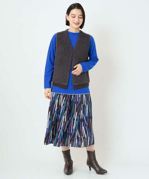 Maison de CINQ / メゾン ドゥ サンク ベスト | ボアニットコンビベスト | 詳細21