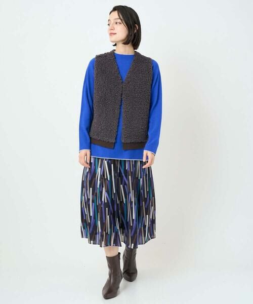 Maison de CINQ / メゾン ドゥ サンク ベスト | ボアニットコンビベスト | 詳細22