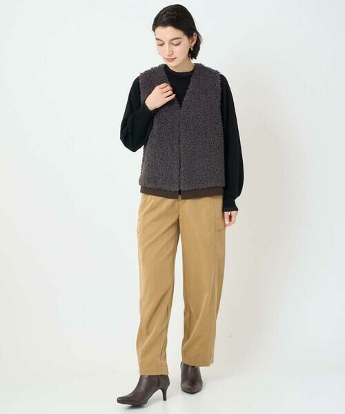 Maison de CINQ / メゾン ドゥ サンク ベスト | ボアニットコンビベスト | 詳細25