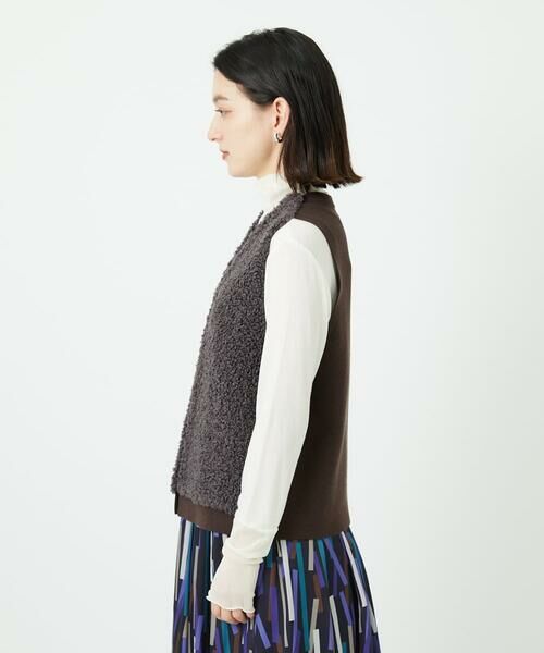 Maison de CINQ / メゾン ドゥ サンク ベスト | ボアニットコンビベスト | 詳細6