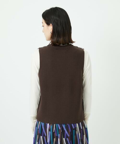 Maison de CINQ / メゾン ドゥ サンク ベスト | ボアニットコンビベスト | 詳細7