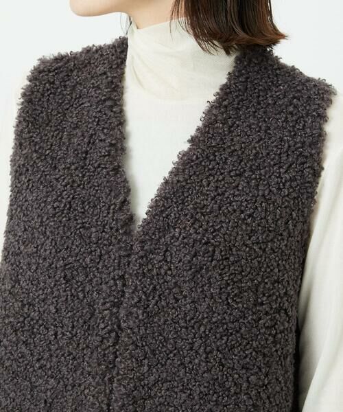 Maison de CINQ / メゾン ドゥ サンク ベスト | ボアニットコンビベスト | 詳細8